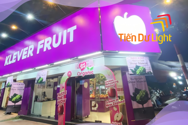 Biển quảng cáo hoa quả bạt 3M hút nổi