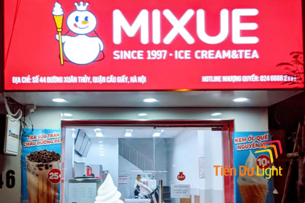 Biển quảng cáo kem tươi 