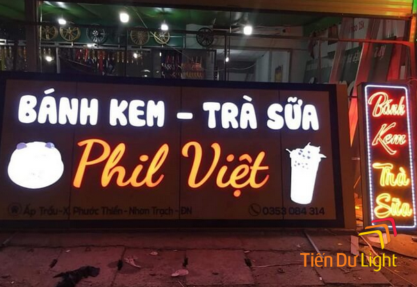 Biển quảng cáo kem tươi đẹp, ấn tượng
