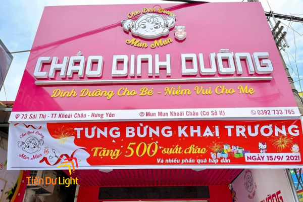 Mẫu biển quảng cáo khai trương