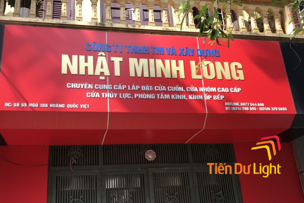 Bảng alu chữ nổi bền đẹp