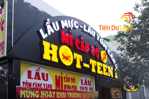 Biển alu chữ nổi mica đẹp