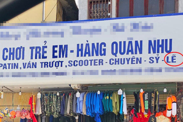 Biển quảng cáo sai chính tả gây ảnh hưởng trực tiếp đến uy tín doanh nghiệp