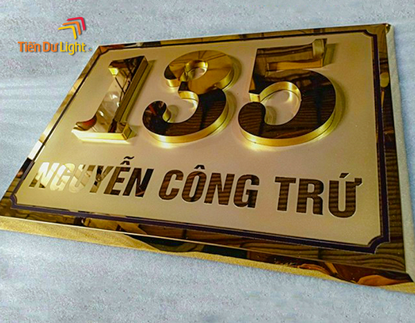 Các vật liệu phổ biến làm biển số nhà đẹp