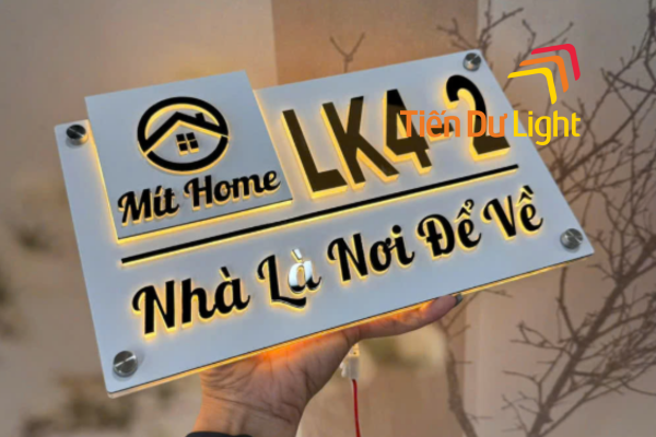 Có nhiều loại biển số nhà hiện đại khác nhau