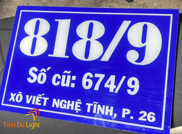 Các loại biển số nhà mica đẹp, ấn tượng