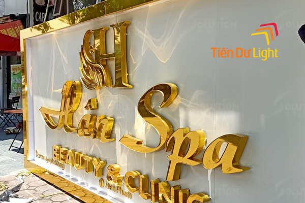 Biển spa chữ nổi đẹp