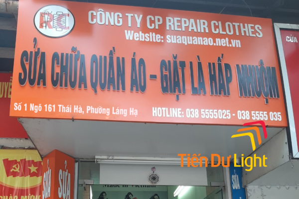 Bảng hiệu cần đầy đủ thông tin liên hệ