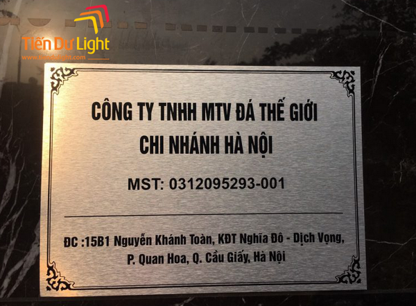 Biển tên công ty đẹp, hợp xu hướng