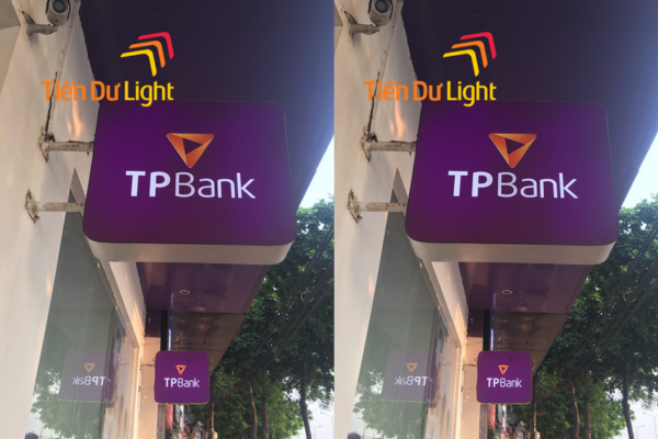 Biển vẫy 2 mặt ngân hàng TP Bank