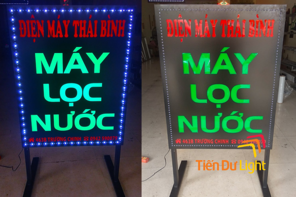 Biển vẫy alu âm bản đứng