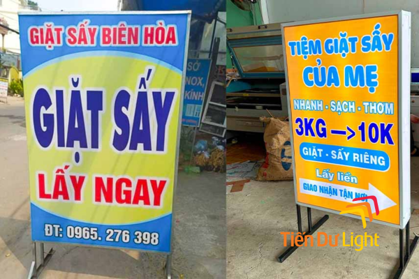 Biển vẫy giặt sấy đứng 