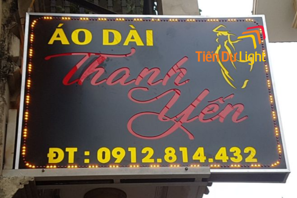 Biển vẫy led âm bản alu