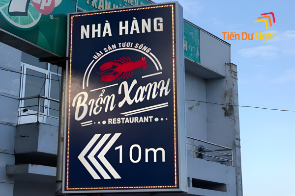 Biển vẫy nhà hàng đẹp, tăng nhận diện thương hiệu