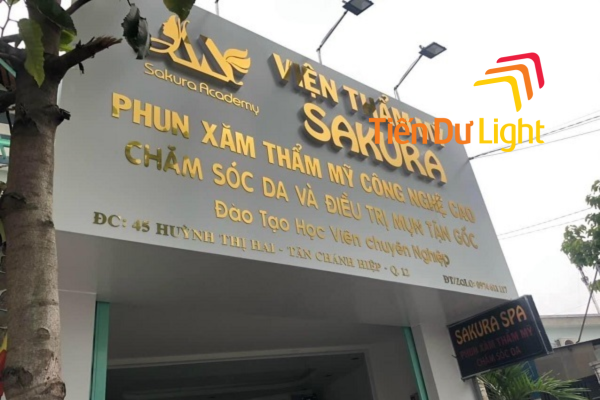 Bảng hiệu phun xăm thẩm mỹ đẹp