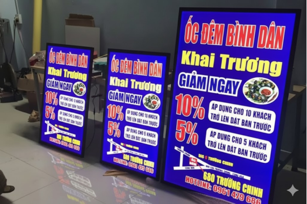 Thiết kế màu sắc nổi bật kèm hình ảnh minh họa thu hút khách hiệu quả