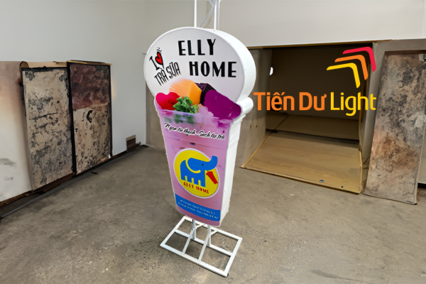 Biển vẫy quảng cáo trà sữa 