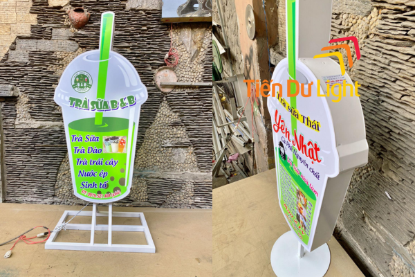 Mẫu biển trà sữa thu hút giới trẻ