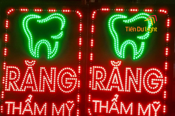 Biển quảng cáo răng hàm mặt đẹp led