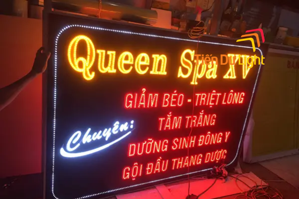 Biển vẫy led spa dưỡng sinh