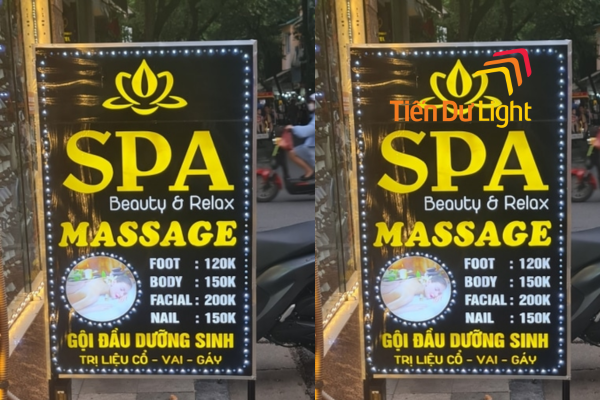 Biển vẫy spa dưỡng sinh thu hút sự chú ý từ nhiều hướng