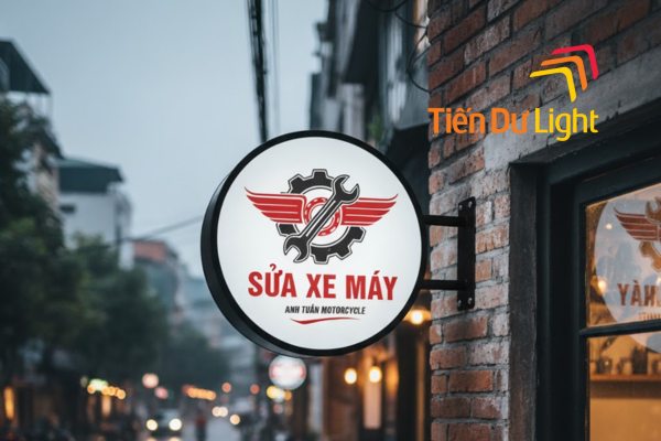 Biển vẫy sửa xe máy hộp đèn