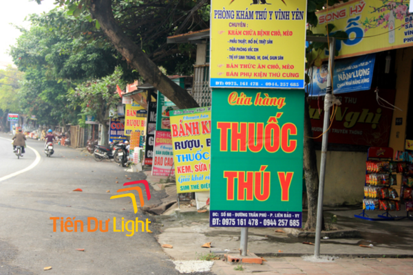 Biển bạt cửa hàng thuốc thú y