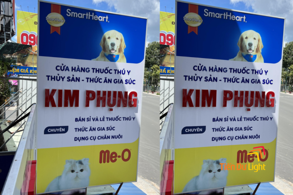 Biển vẫy thiết kế chuẩn nhận diện giúp tăng hiệu quả kinh doanh