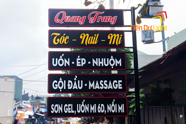 Mẫu biển vẫy tóc các dịch vụ