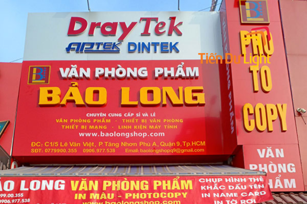 Biển chữ nổi văn phòng phẩm