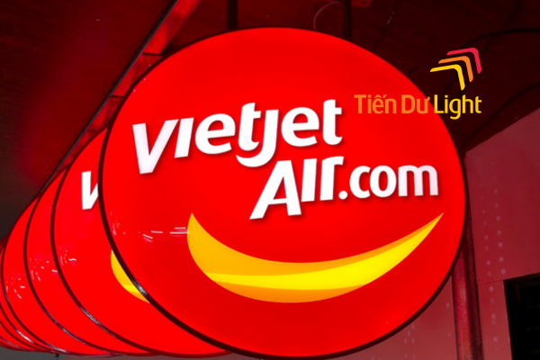 Biển mica hút nổi hình tròn