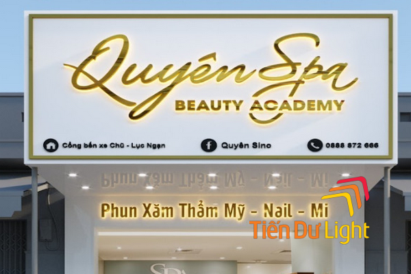 Biển quảng cáo mica spa đẹp