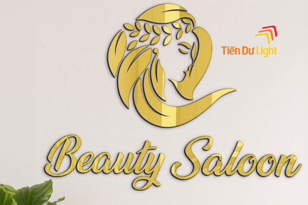 Chữ alu vàng gương