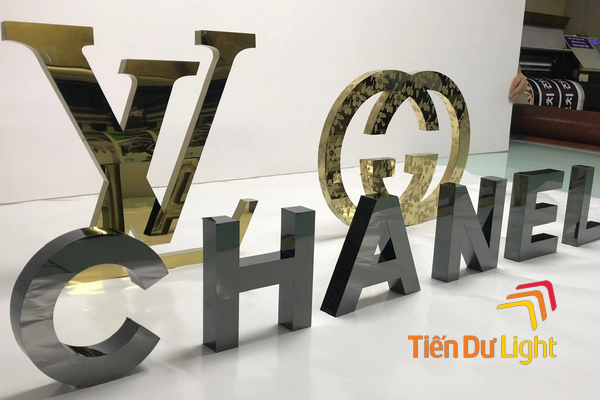 Đặc điểm của chữ inox đen