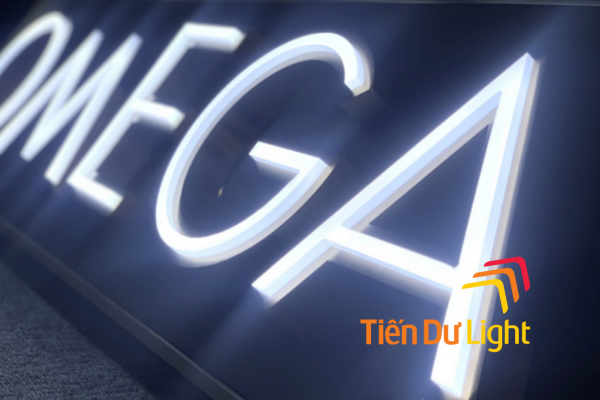 Chữ inox mặt mica cháo nổi bật, ấn tượng