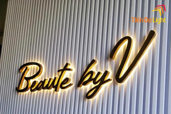 Logo chữ nổi đèn led