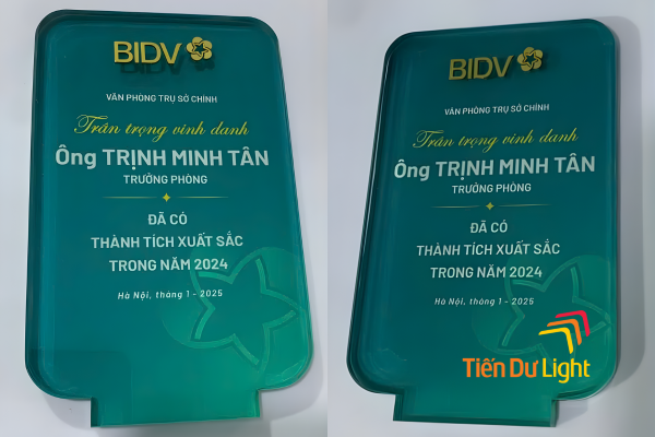 Mẫu cup mica đẹp BIDV