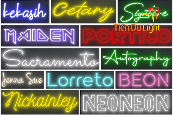 Từ A - Z những điều cần biết về font led chữ neon