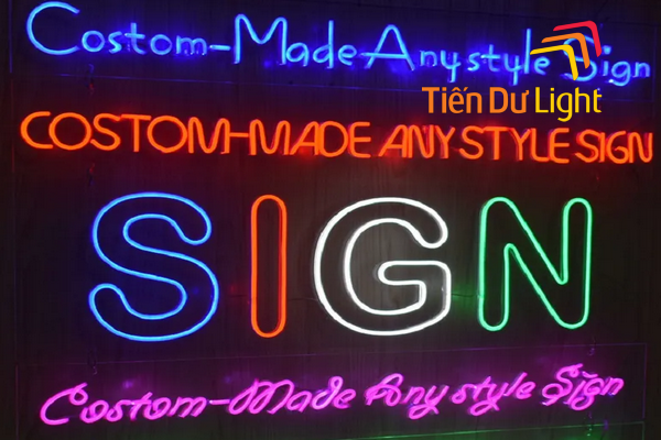  Font led chữ neon bắt mắt cho bảng hiệu