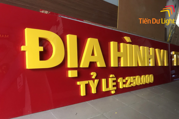Bảng hiệu alu chữ nổi