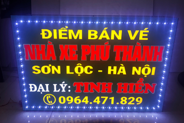 Mẫu hộp đèn alu âm bản