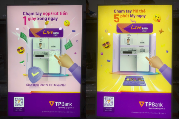 Hộp đèn có khả năng hiển thị nổi bật