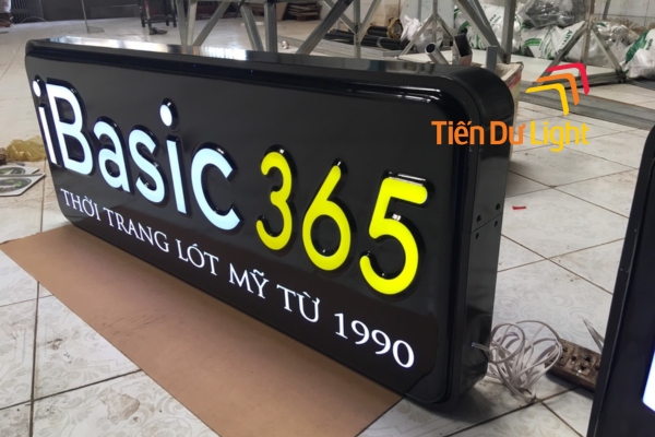 Hộp đèn chữ nổi mica