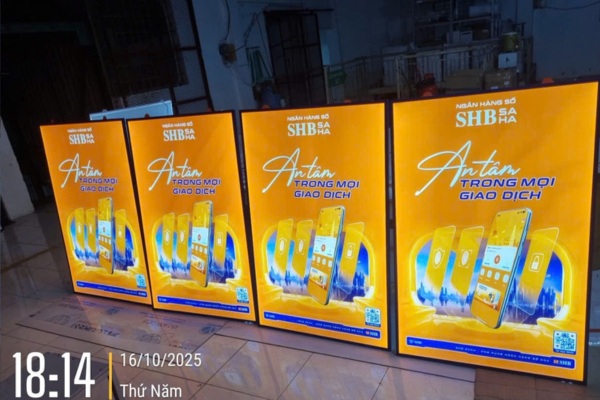 Hộp đèn led siêu mỏng tiết kiệm diện tích 