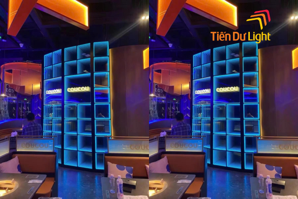 Hộp đèn vô cực trong nâng cao thương hiệu