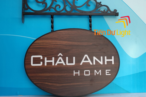 Bảng hiệu treo alu giả gỗ