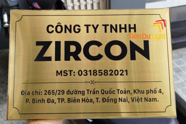 Biển tên công ty đẹp