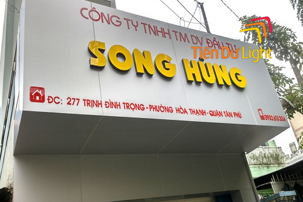 Kích thước biển hiệu công ty có nhiều loại khác nhau
