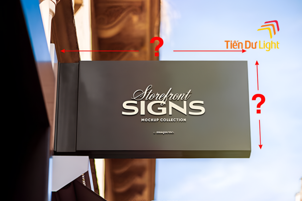 Kích thước biển vẫy chữ nhật chuẩn 