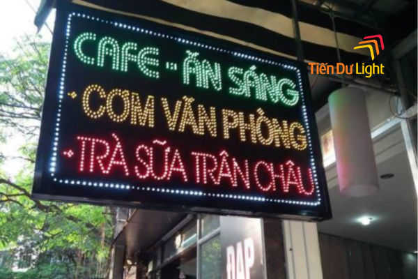 Kích thước biển vẫy hình chữ nhật led